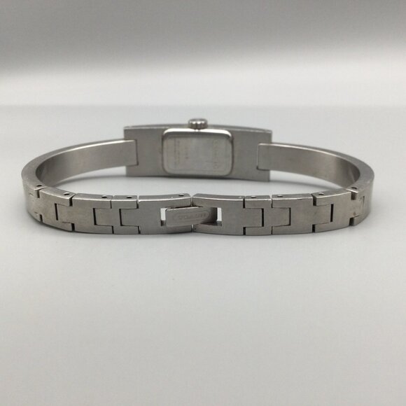 Coach Watch Women 13mm Silver Tone Black Dial Swiss Made New Battery 7" - Picture 9 of 14